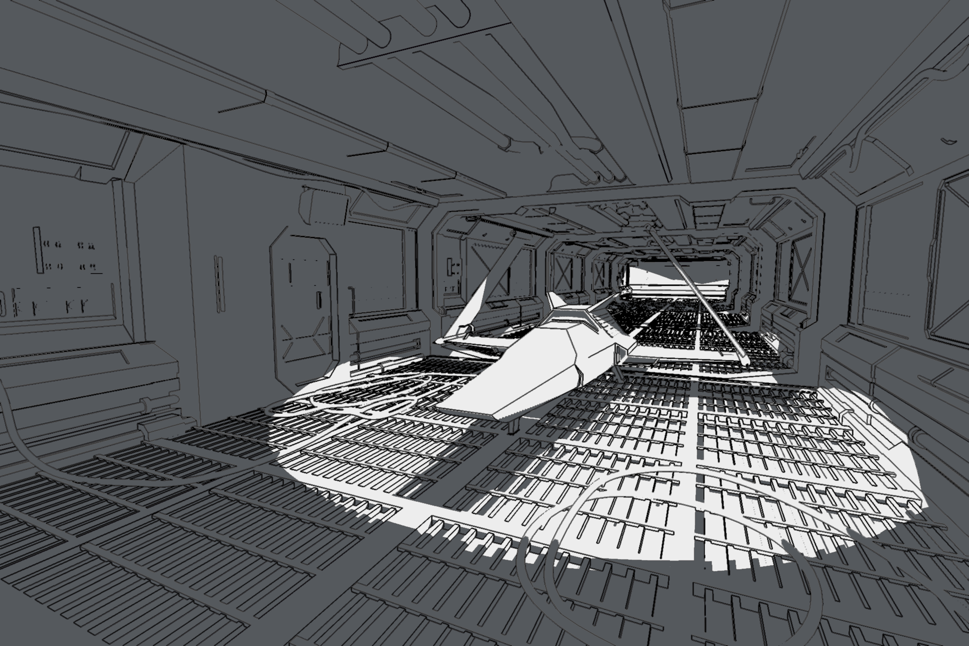 Normals Lines pass selected in Debug Output